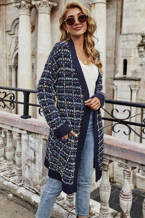 'Whimsy' Plaid Multicolour Cardigan - Celes Fashion